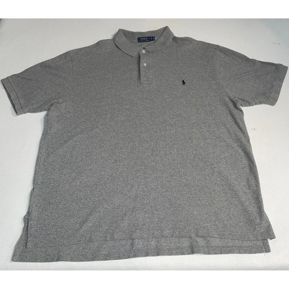 Polo Ralph Lauren Polo Shirt Classic Fit Casual Gray Mens 2XB
